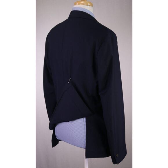 Eleventy Platinum Special Collection Solid Navy Blue Wool Blazer Jacket 42R - Picture 7 of 11